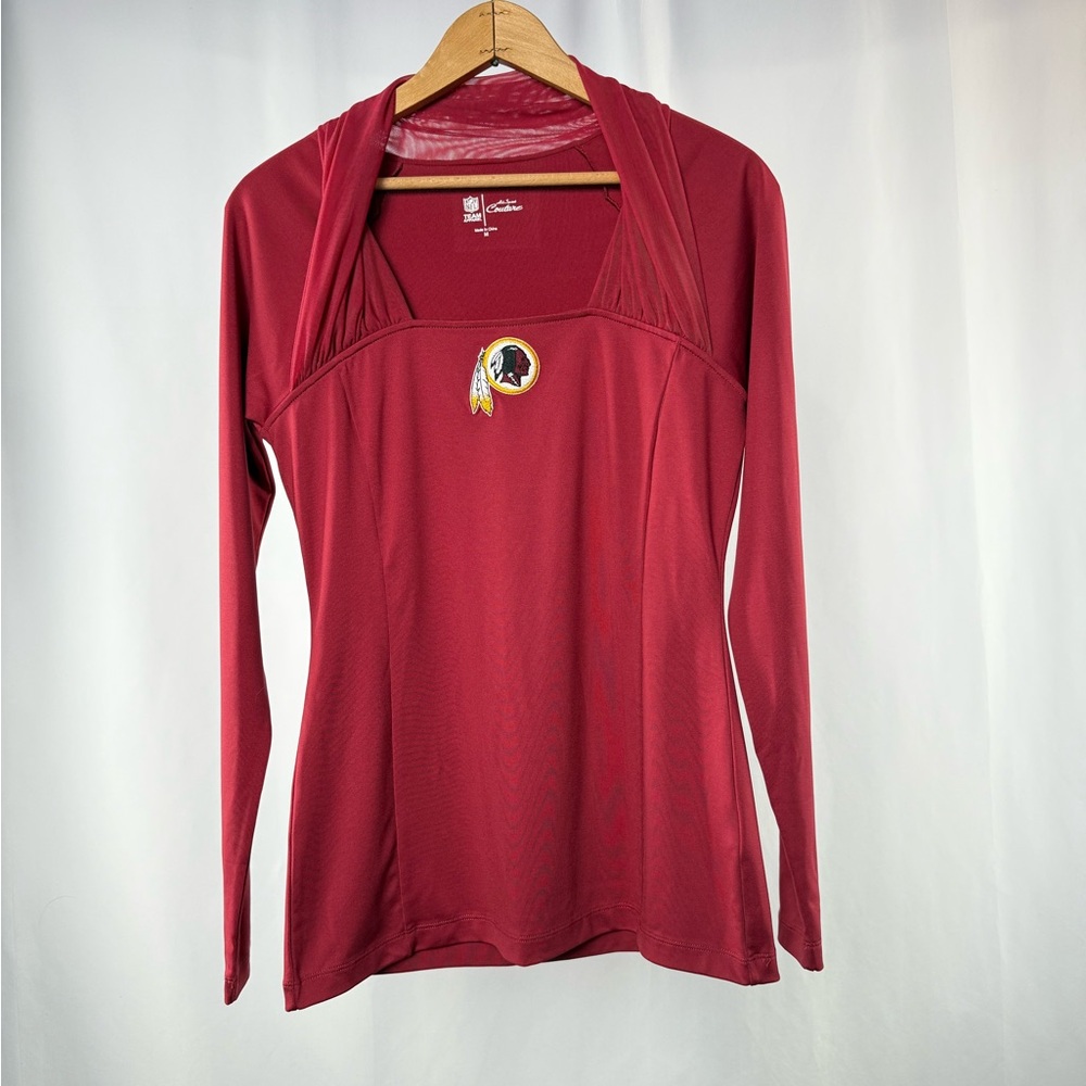 Washington Redskins All Sport Couture NFL Red Zone Long Sleeve Top in Red Size M